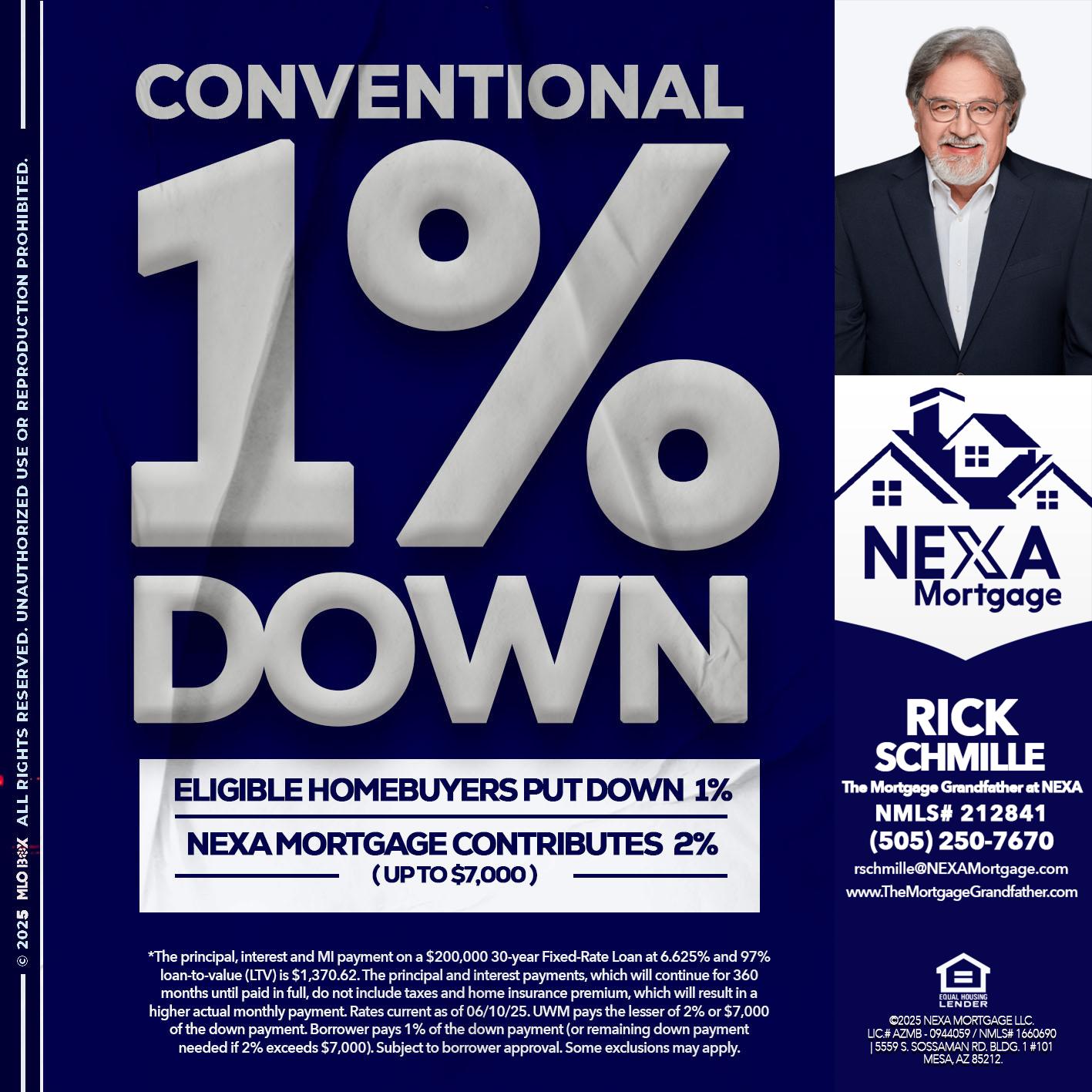 CONVENTIONAL - Rick E Schmille -The Mortgage Grandfather at NEXA