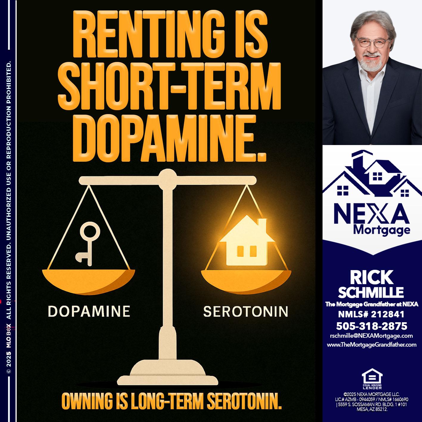 RENTING IS SHORT TERM - Rick E Schmille -The Mortgage Grandfather at NEXA