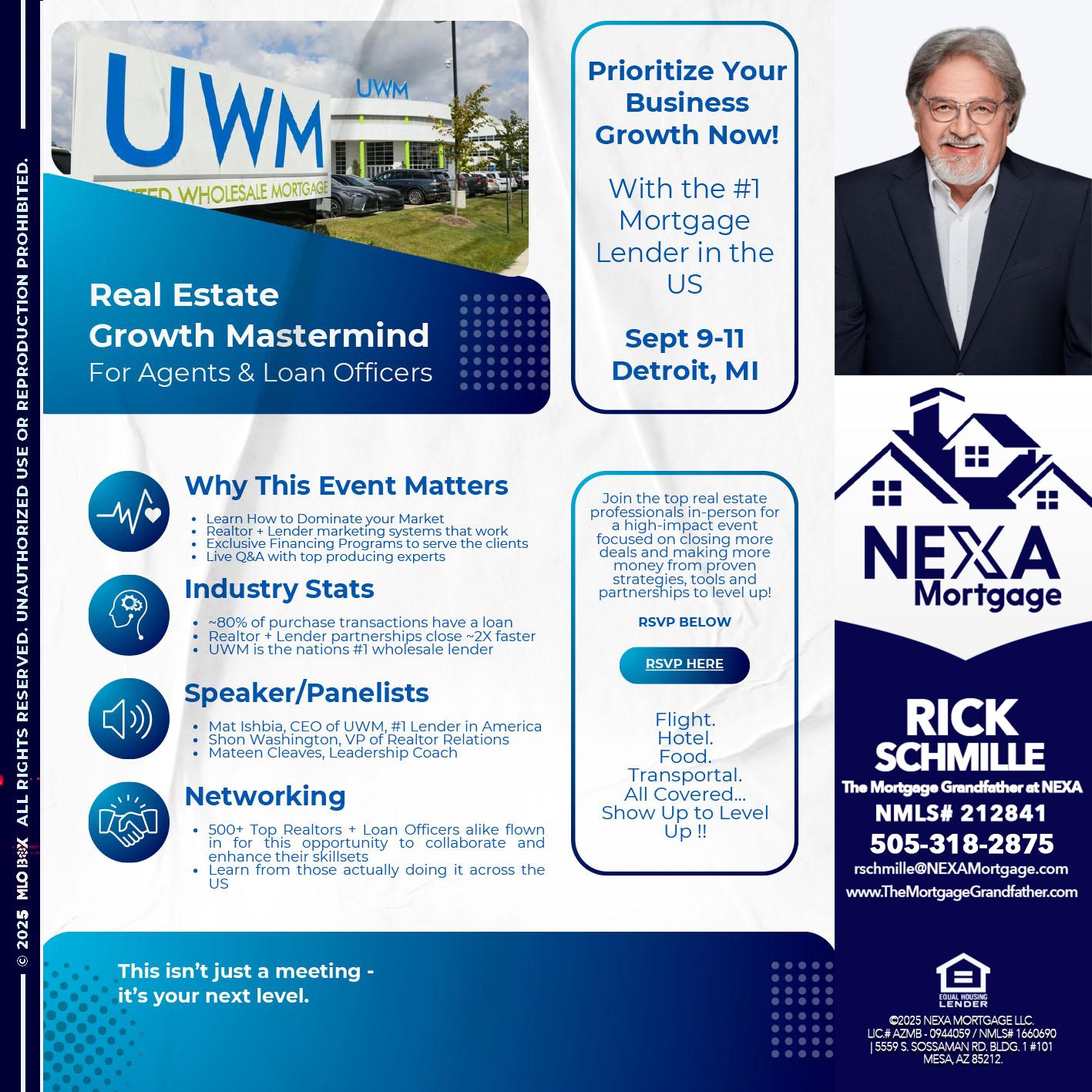 DETROIT TRIP - Rick E Schmille -The Mortgage Grandfather at NEXA