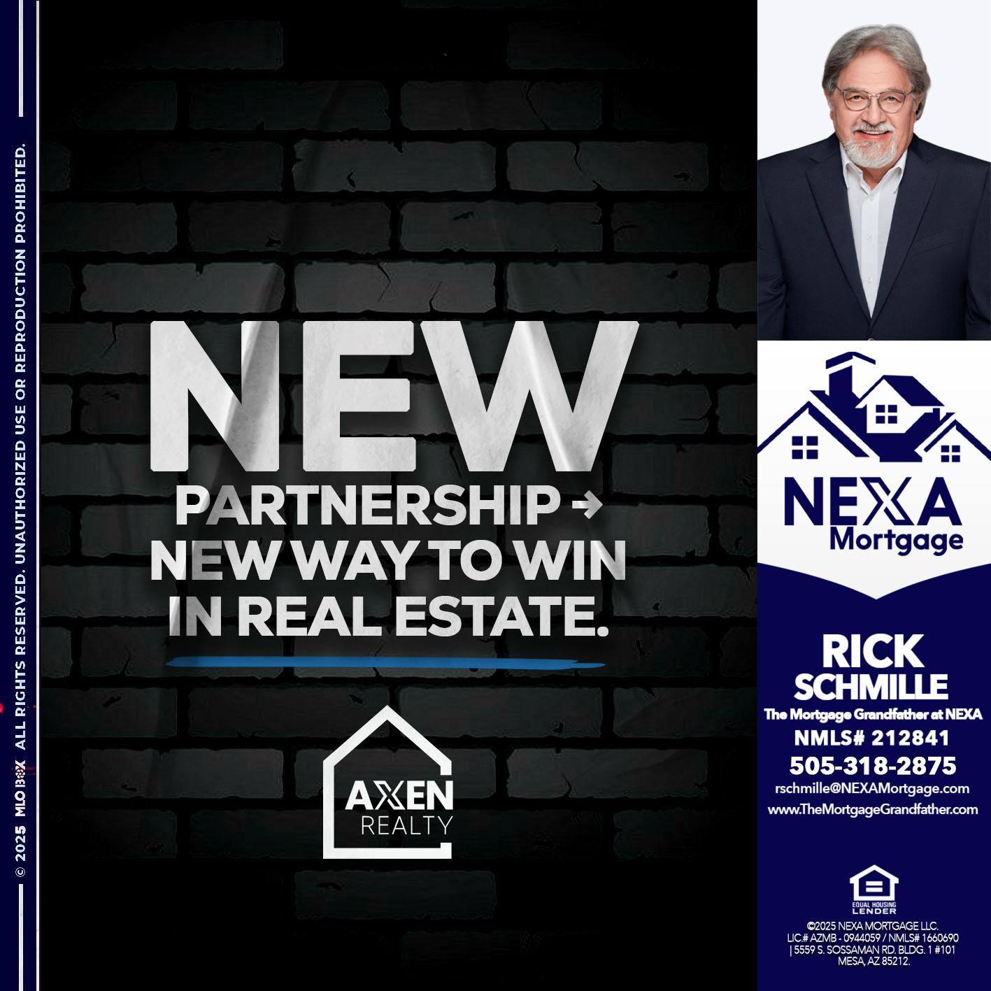 new partnership - Rick E Schmille -The Mortgage Grandfather at NEXA