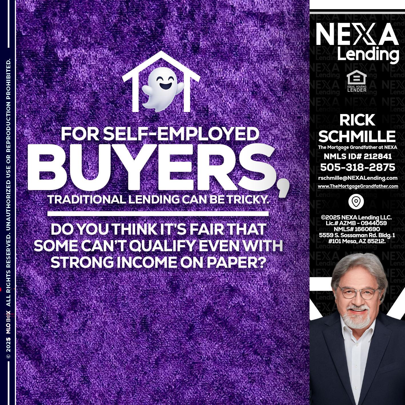 for self employed - Rick E Schmille -The Mortgage Grandfather at NEXA