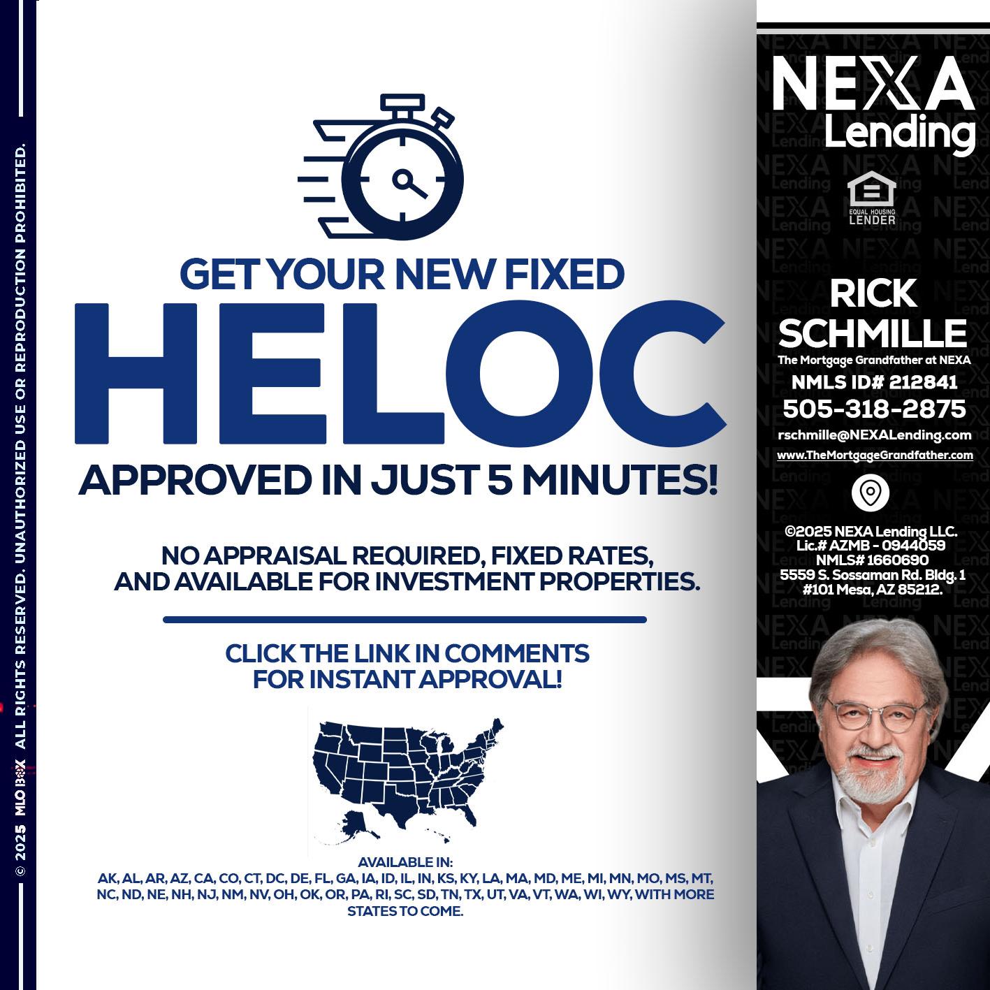 HELOC - Rick E Schmille -The Mortgage Grandfather at NEXA
