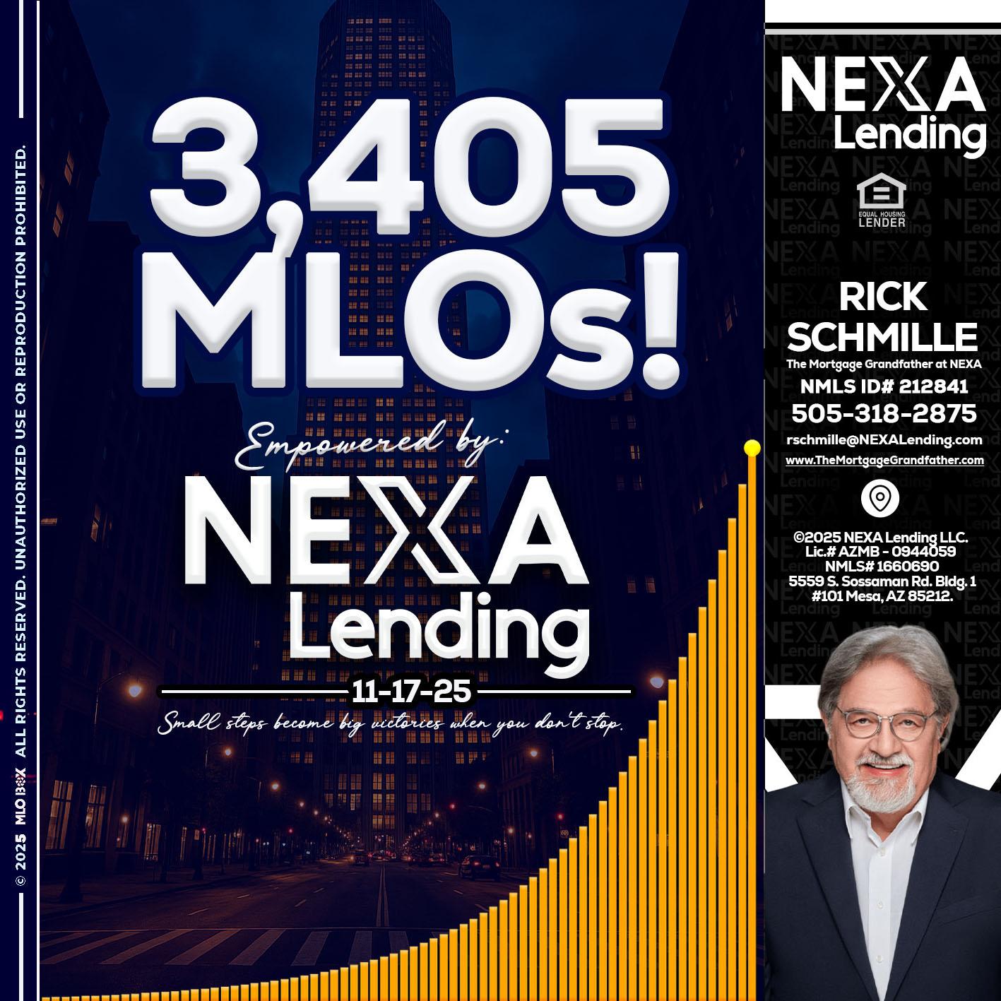 3405 MLOs - Rick E Schmille -The Mortgage Grandfather at NEXA