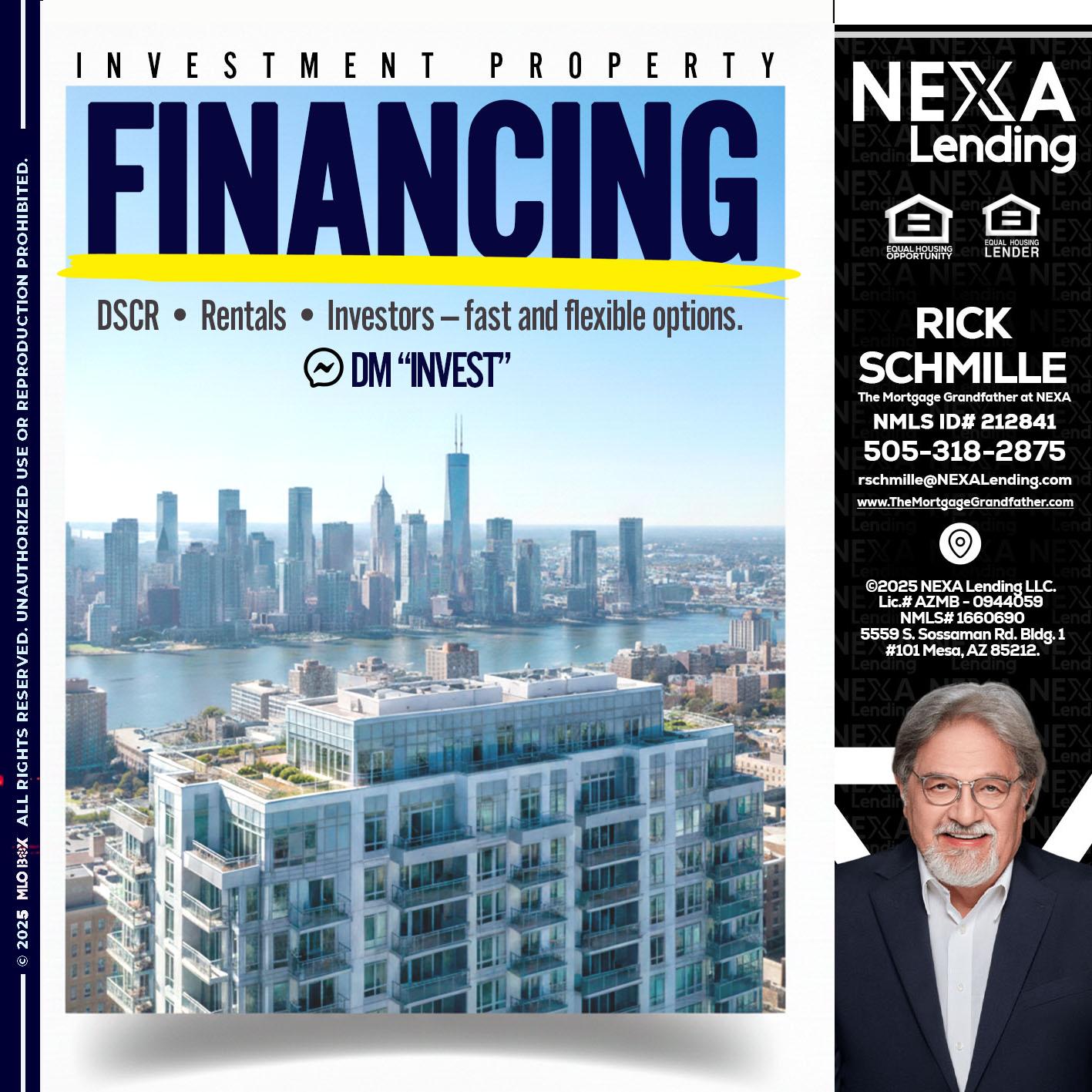 FINANCING - Rick E Schmille -The Mortgage Grandfather at NEXA