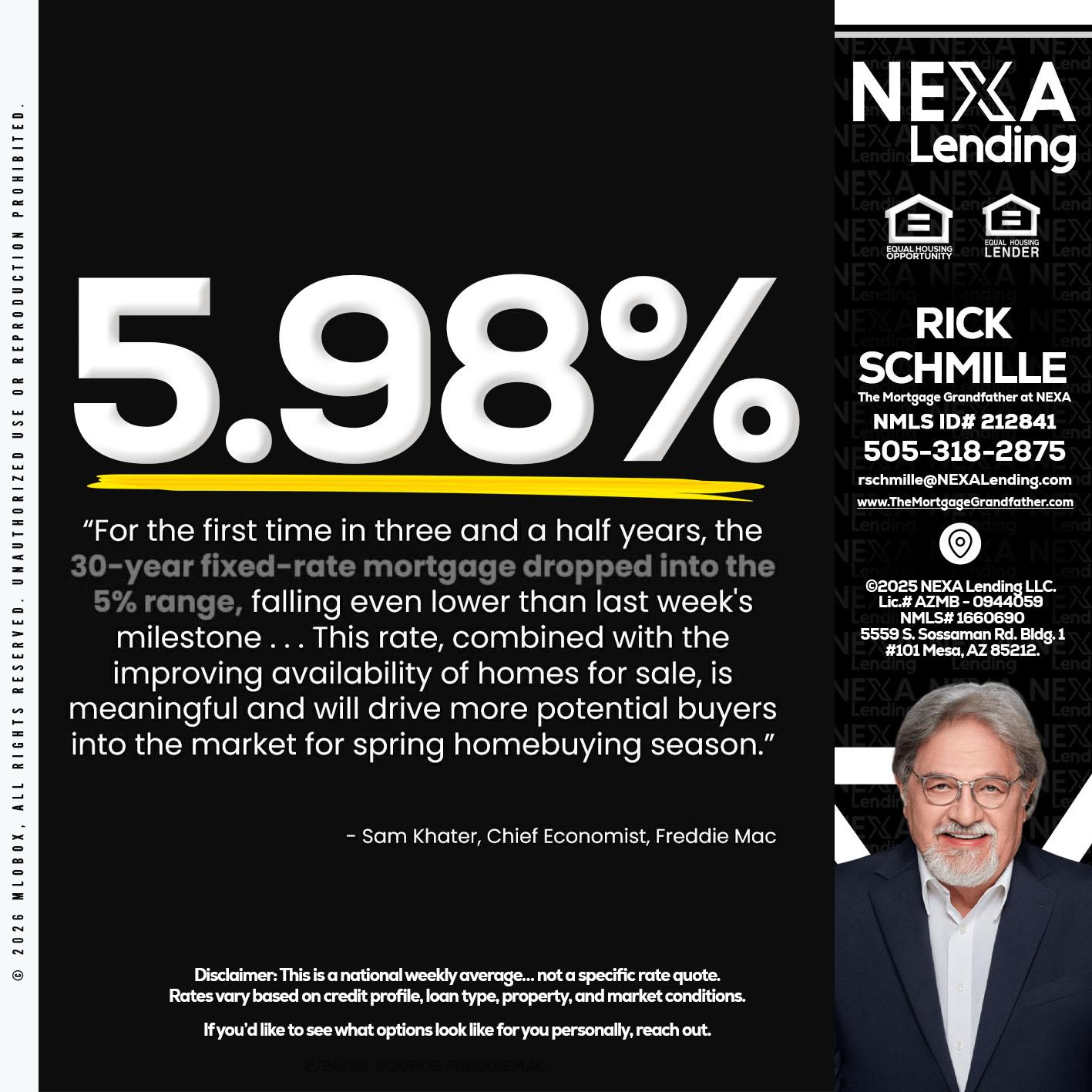 5.98% - Rick E Schmille -The Mortgage Grandfather at NEXA
