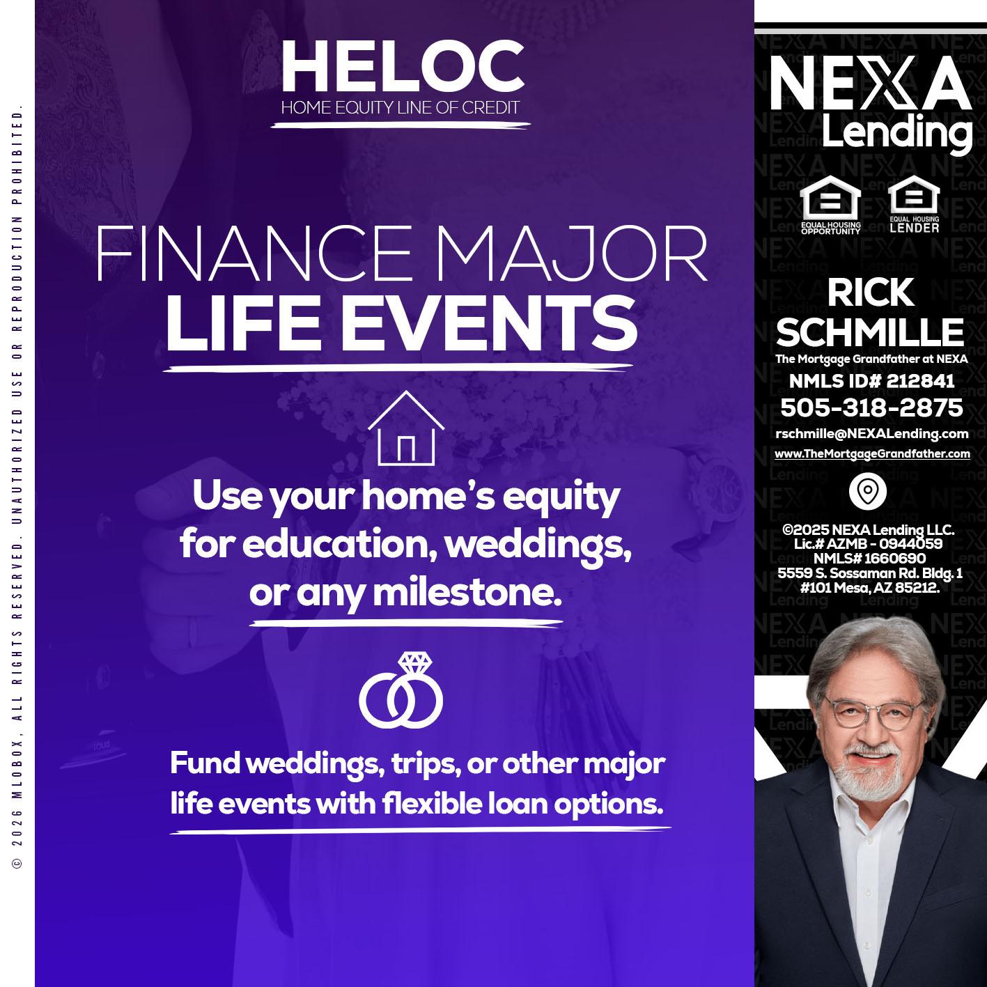 HELOC - Rick E Schmille -The Mortgage Grandfather at NEXA