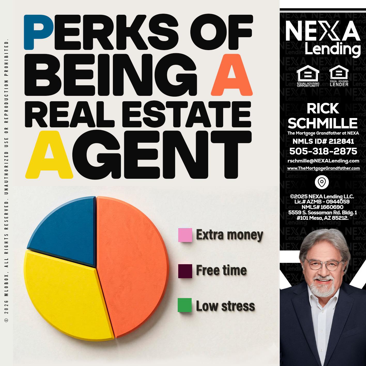 PERKS OF BEING - Rick E Schmille -The Mortgage Grandfather at NEXA