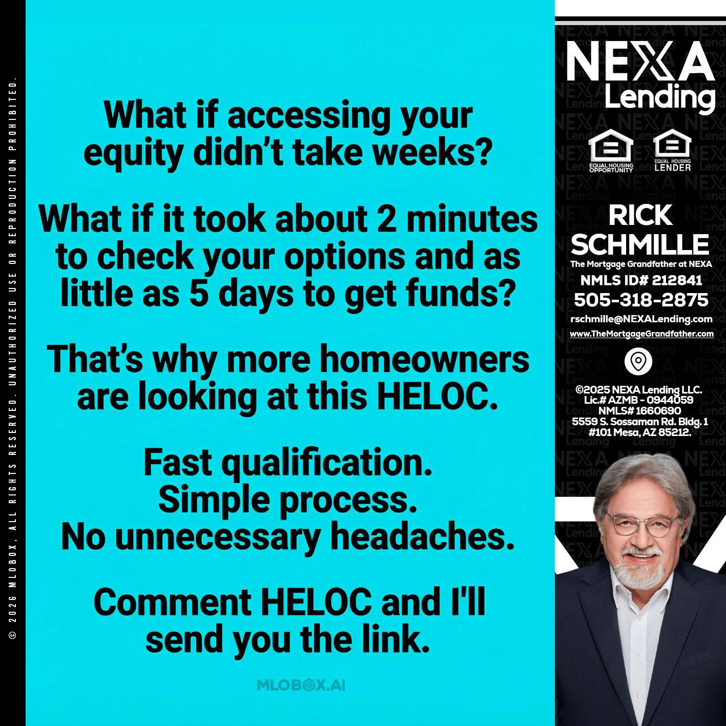 what if - Rick E Schmille -The Mortgage Grandfather at NEXA
