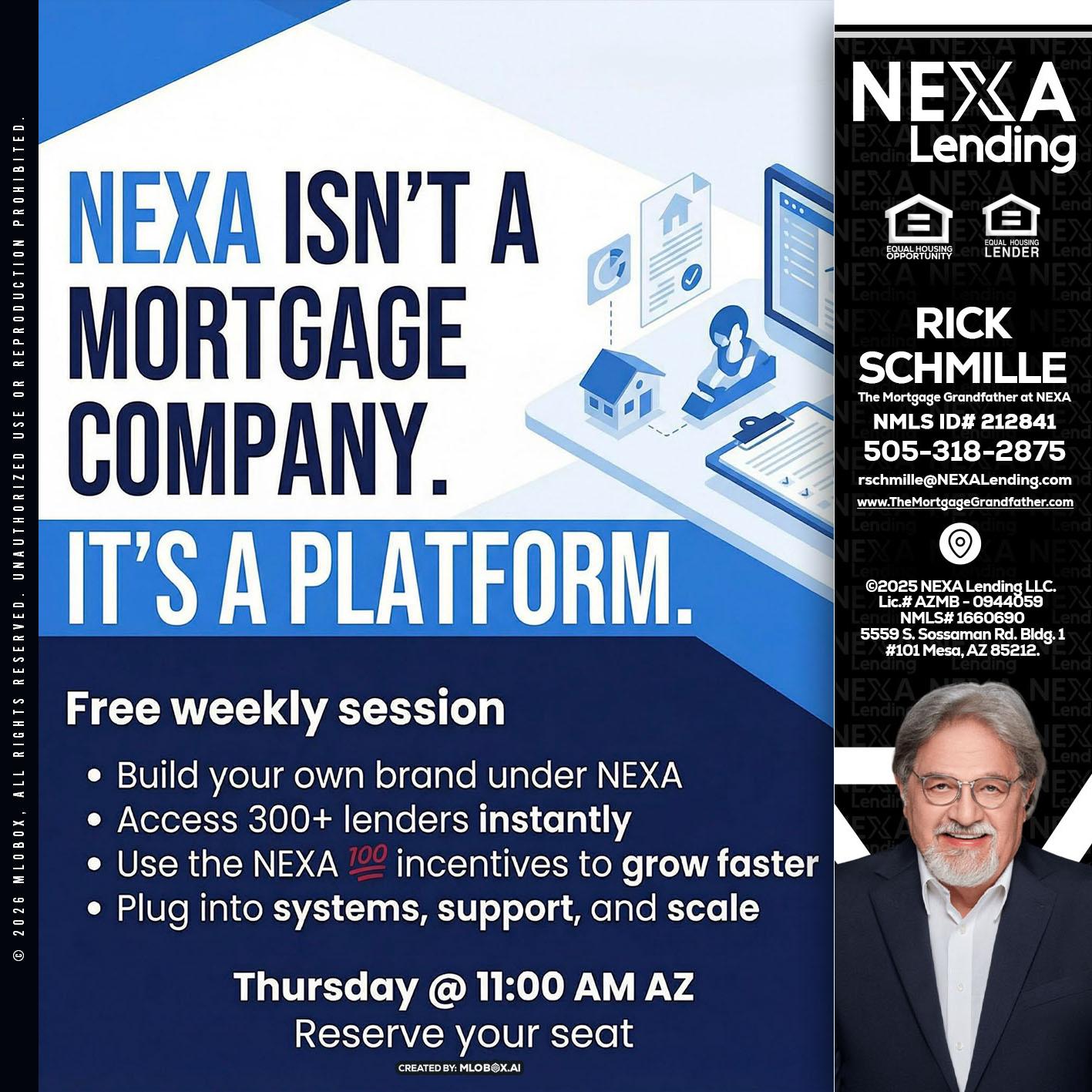 NEXA ISNT - Rick E Schmille -The Mortgage Grandfather at NEXA