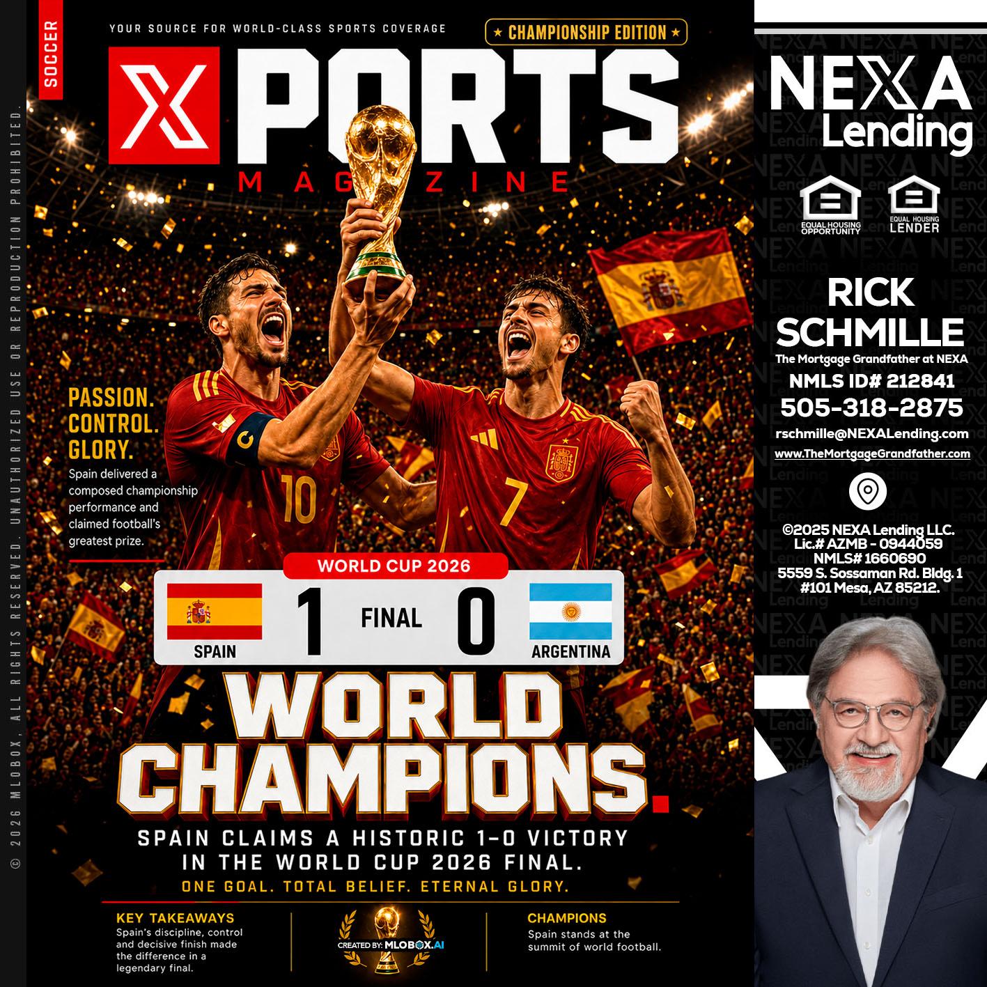 SPAIN CHAMPION - Rick E Schmille -The Mortgage Grandfather at NEXA